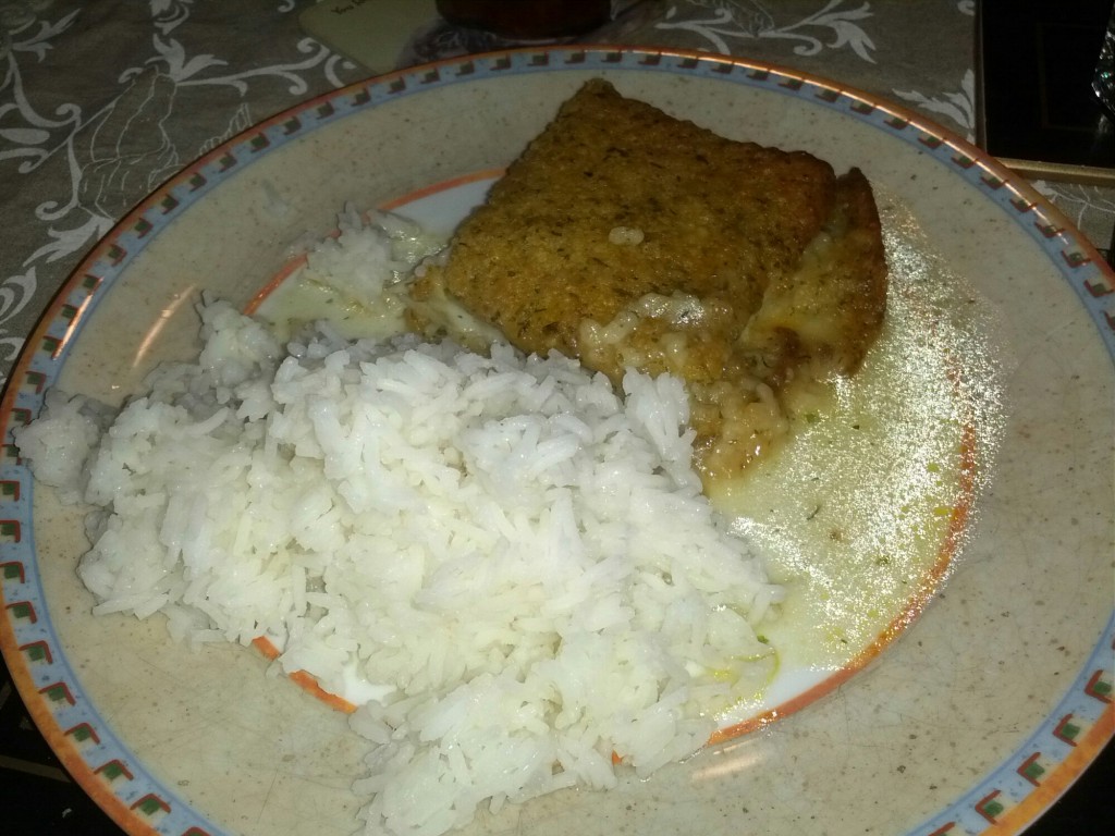 Fischfilet Bordelais mit Reis | Essen Tagebuch mit Bild | Mampf-mit