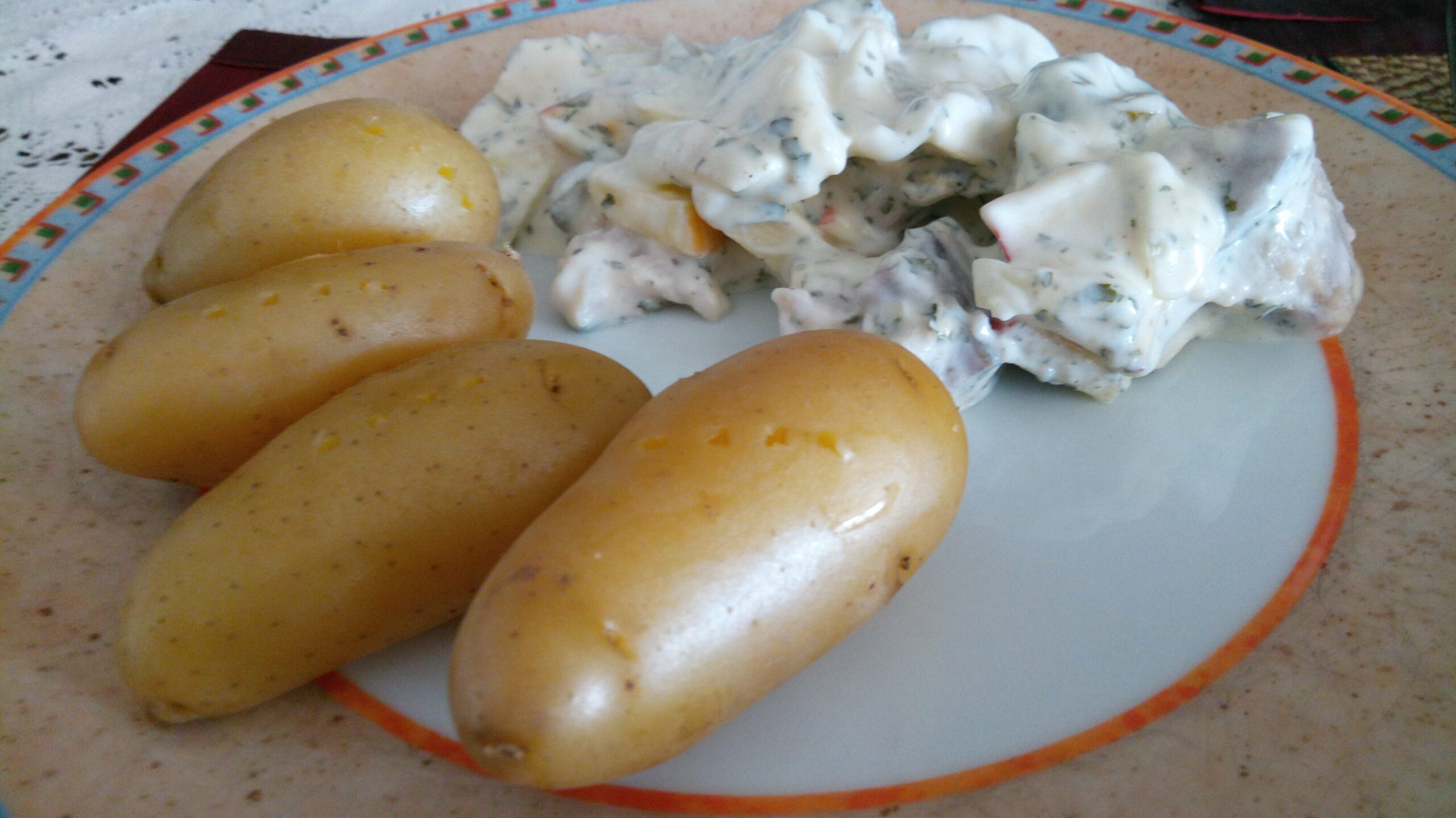 Matjes Salat mit Kartoffeln | Essen Tagebuch mit Bild | Mampf-mit