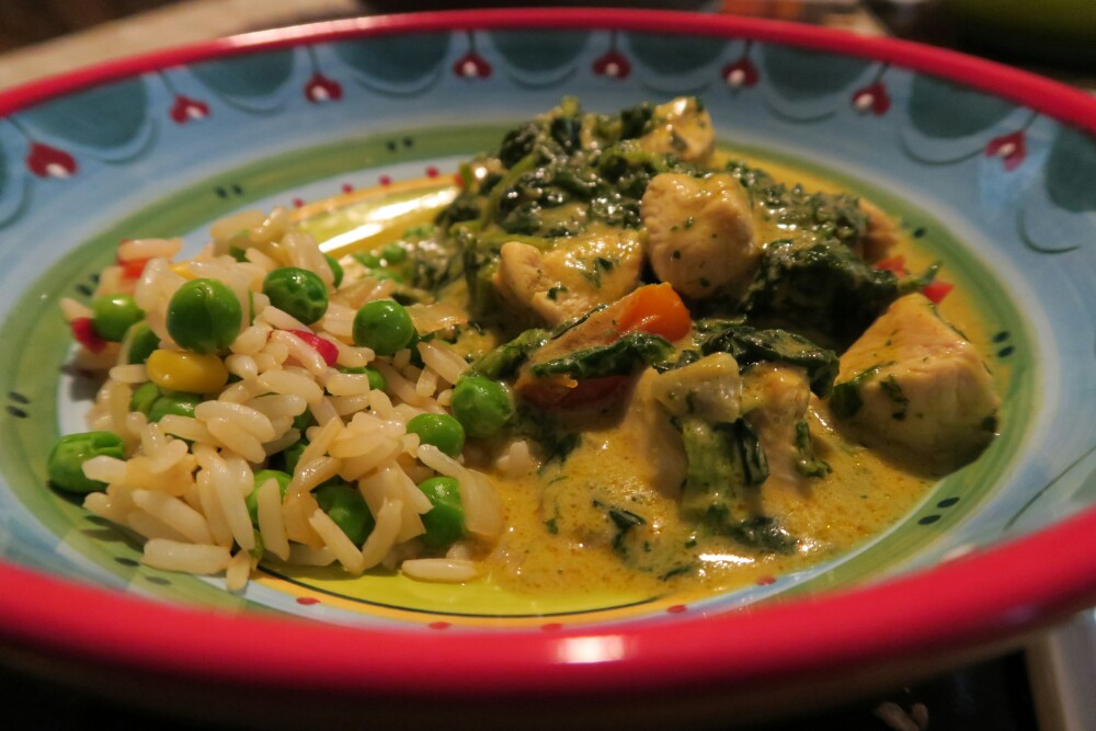 Hühnchen Curry mit Reis | Essen Tagebuch mit Bild | Mampf-mit