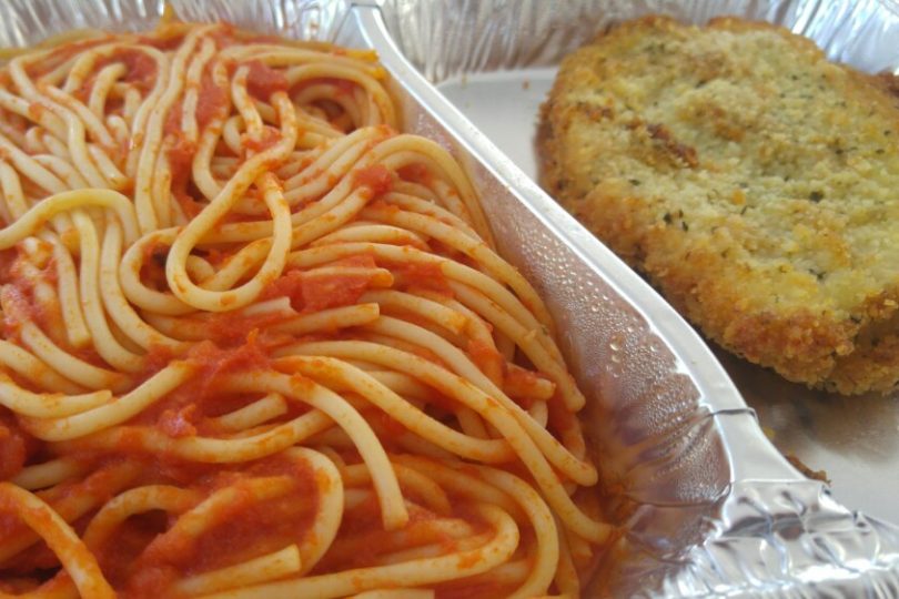 Schnitzel mit Spaghetti | Essen Tagebuch mit Bild | Mampf-mit
